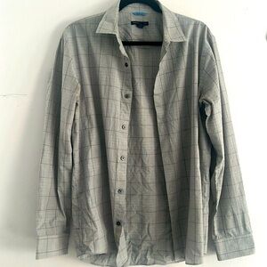 Grey slim fit dress shirt